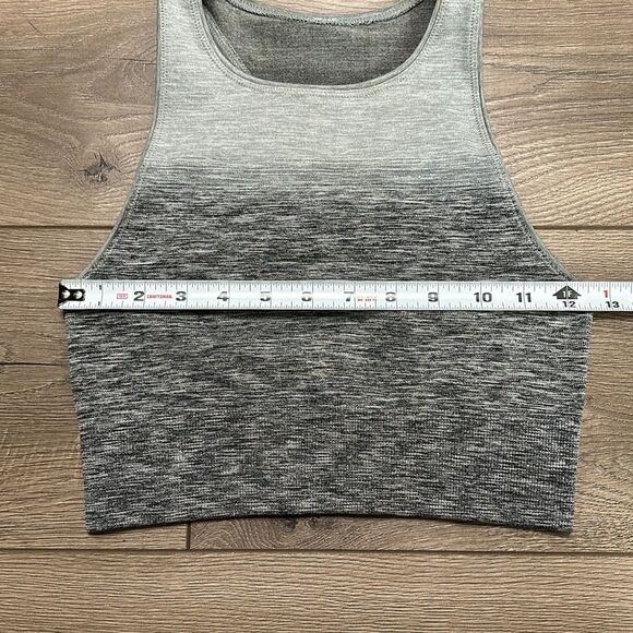 Lululemon Balance & Resist Seamless Crop Tank Grey Ombré Size 4 - Picture 5 of 6
